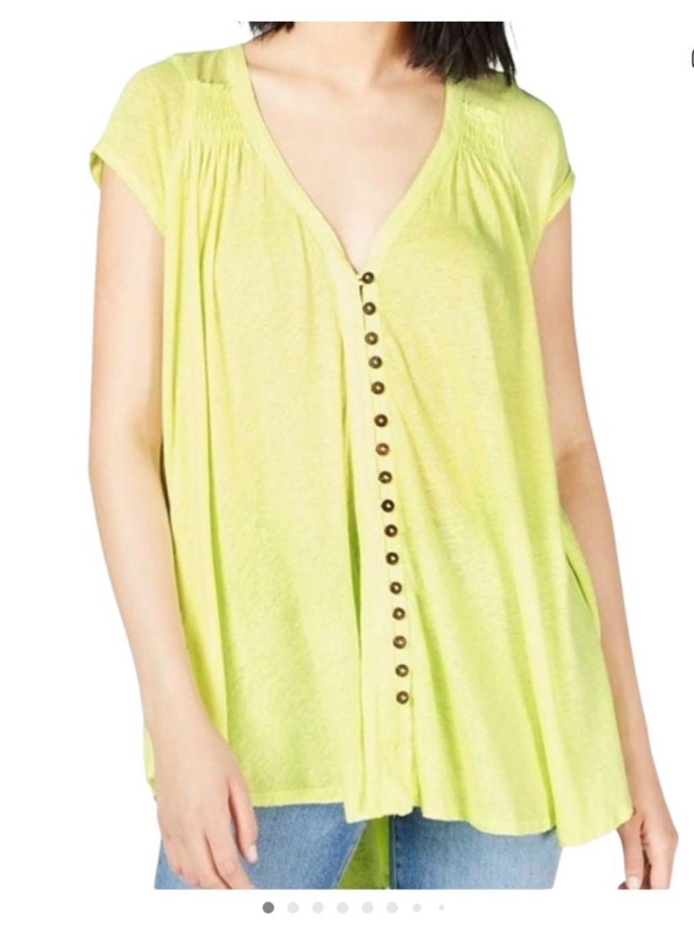 Bright yellow top